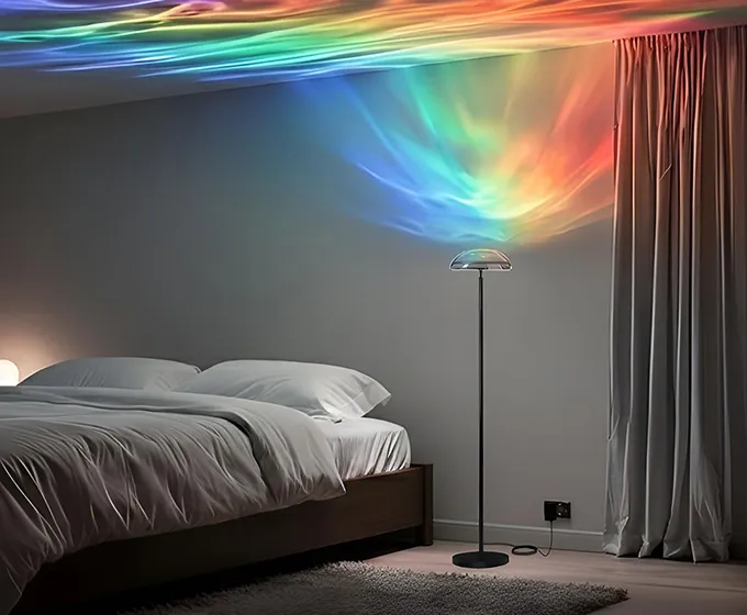 Uplighter Ripple Projection Floor Lamp